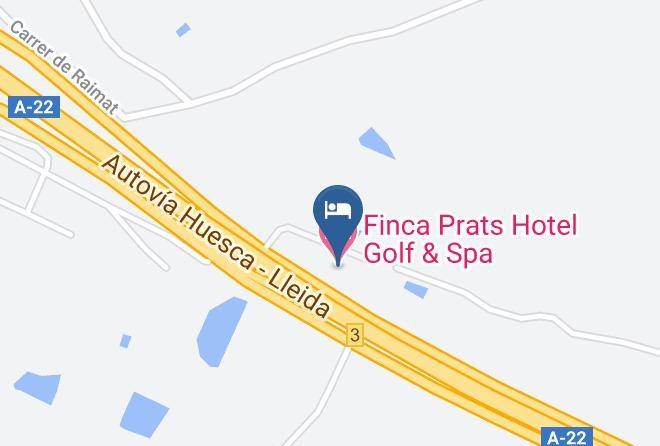Lleida - Finca Prats Hotel Golf & Spa Maps