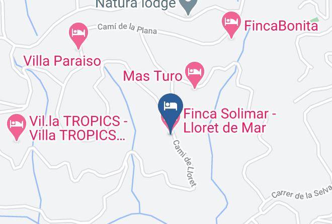 Girona - Finca Solimar Lloret De Mar Maps