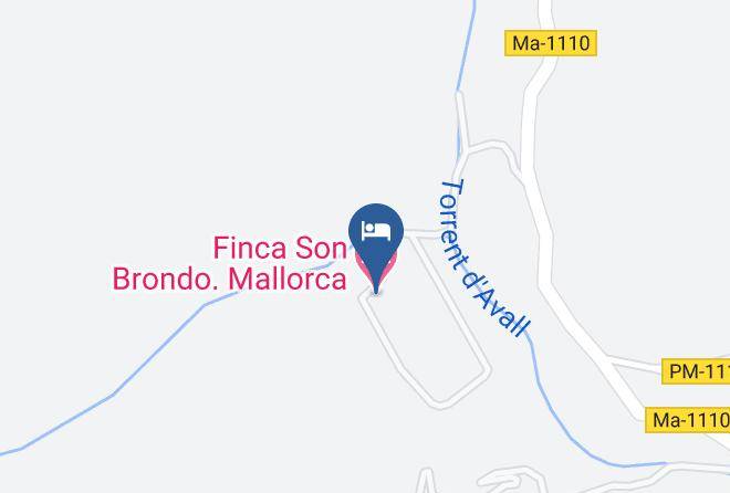 Finca Son Brondo Mallorca Map