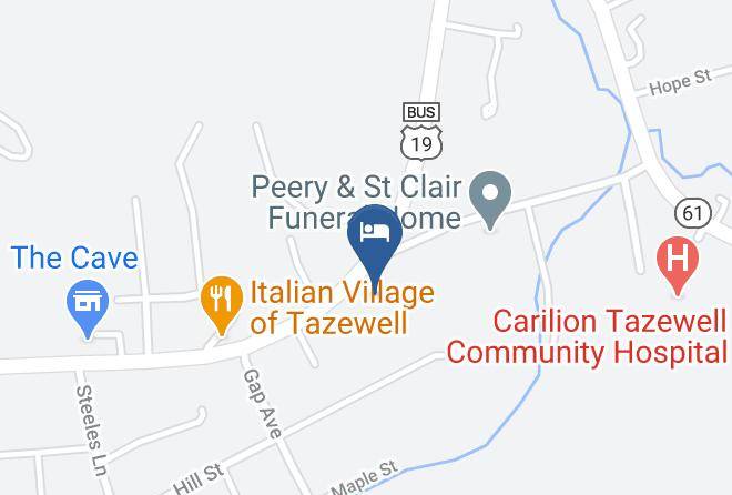 Tazewell - Fincastle Motor Inn Maps