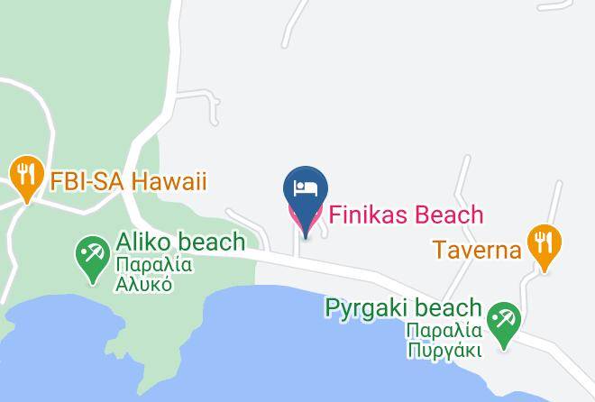 Naxos - Finikas Beach Hotel Maps