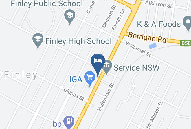 Finley Country Club Hotel Motel Map