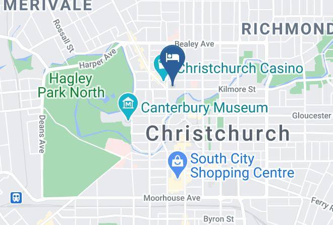 Christchurch - Fino Hotel And Suites Maps