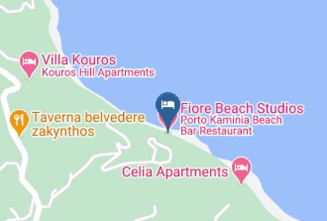 Zakinthos - Fiore Beach Studios Maps