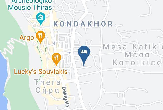 Thira - Fira Backpackers Place Maps