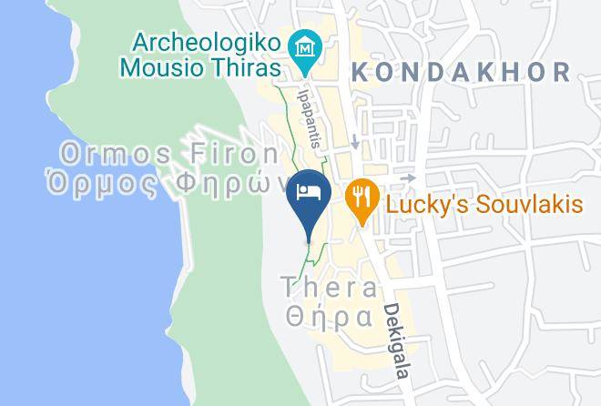 Thira - Fira White Residence Maps
