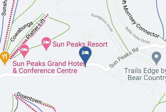Fire And Ice Villiage Walk Sun Peaks Map