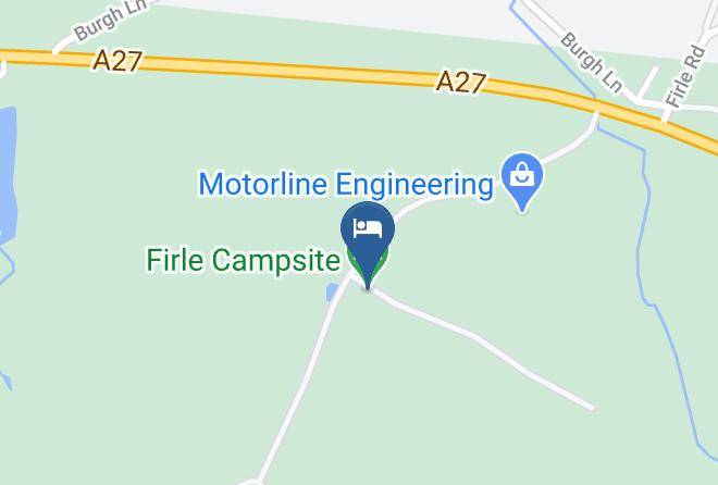 East Sussex - Firle Campsite Maps
