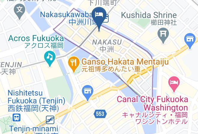 Fukuoka City Hakata Ward - First Cabin Hakata Maps