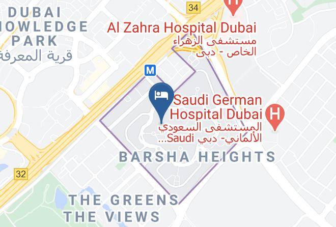 Dubai - First Central Hotel Suites Long Stay Accommodation Al Barsha Maps