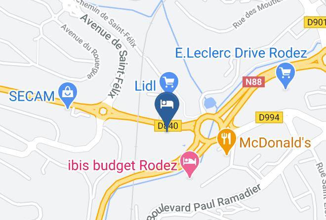 Aveyron - First Hotel Rodez Maps