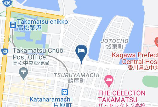 First Inn Takamatsu Map