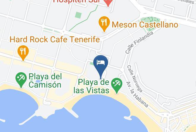 Santa Cruz De Tenerife - First Line Playa Las Vistas Maps