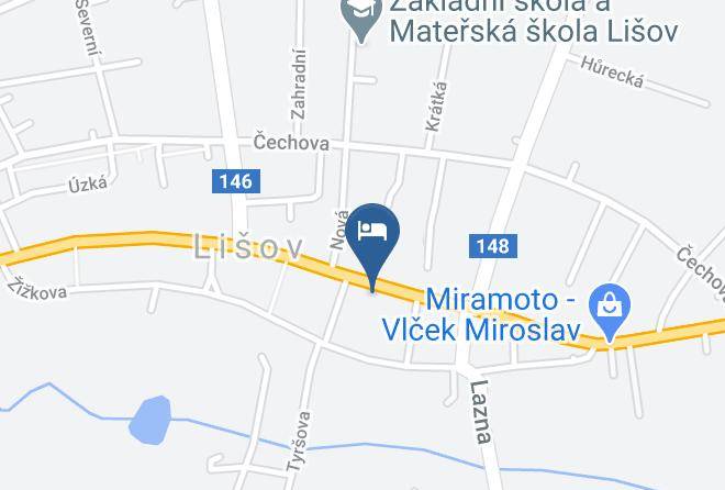 Ceske Budejovice - Fischer Penzion Maps
