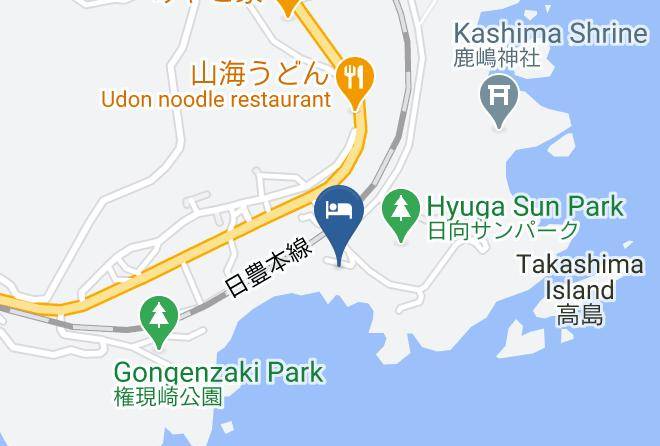 Hyuga City - Fishermans Inn Iso Maps