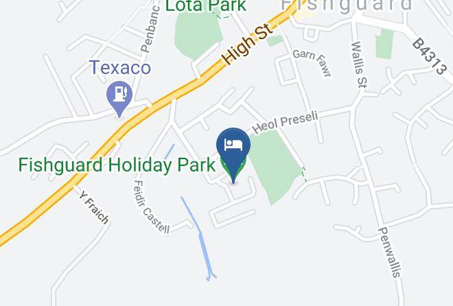 Pembrokeshire - Fishguard Holiday Park Maps