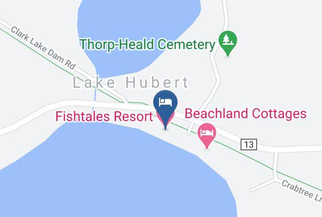 Crow Wing - Fishtales Resort Maps