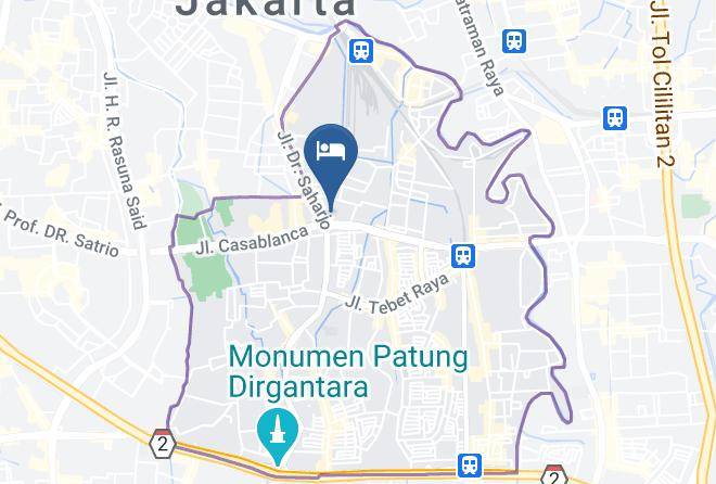 Jakarta Selatan - Fitness Harris Hotel Tebet Jakarta Maps