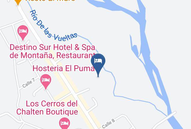 Lago Argentino - Fitz Roy Hosteria De Montana Maps