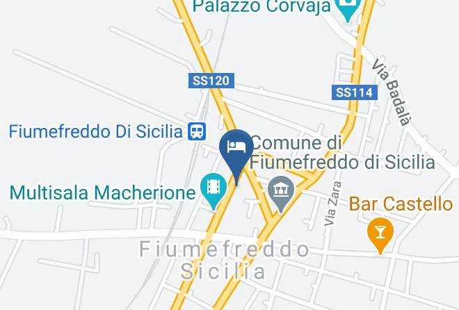 Catania - Fiumefreddo Hotel Maps