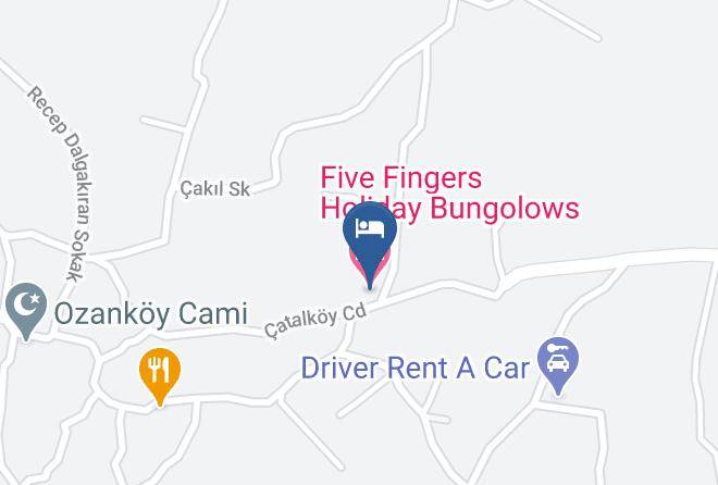 Ozankoy - Five Fingers Holiday Bungolows Maps