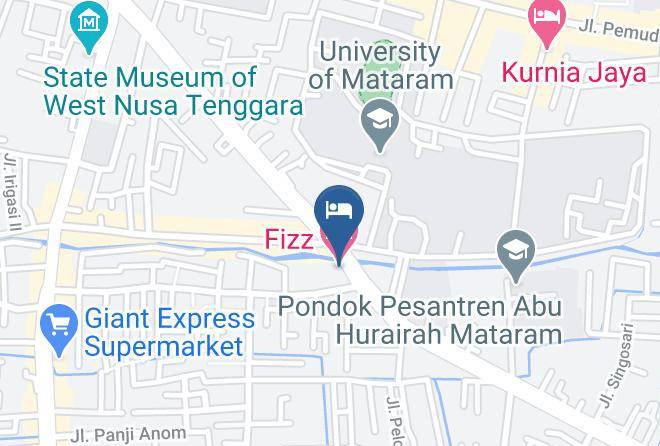 Kota Mataram - Fizz Hotel Maps