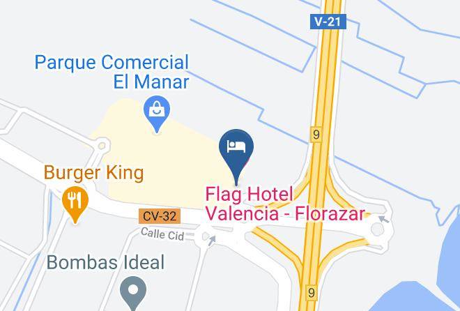 Masalfasar - Flag Hotel Valencia Florazar Maps