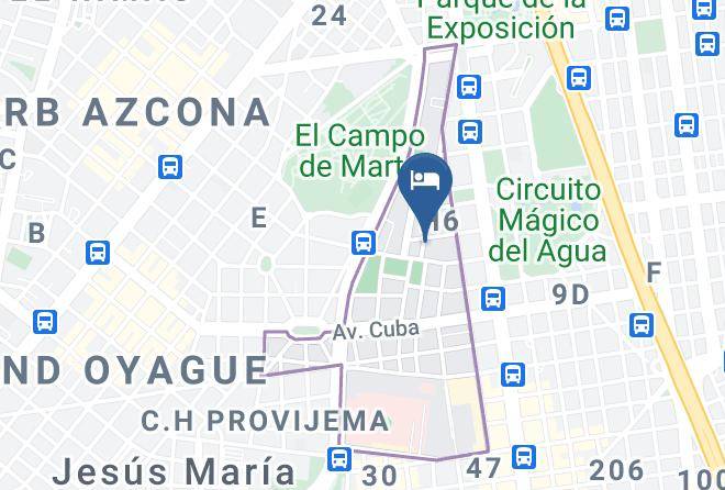 Jesus Maria - Flamante Hotel Maps