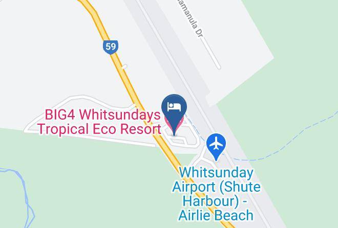 Whitsunday - Big4 Whitsundays Tropical Eco Resort Maps