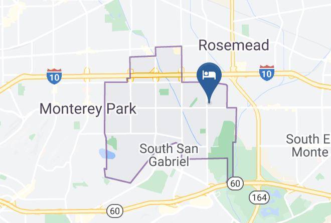 Flamingo Inn Rosemead Map