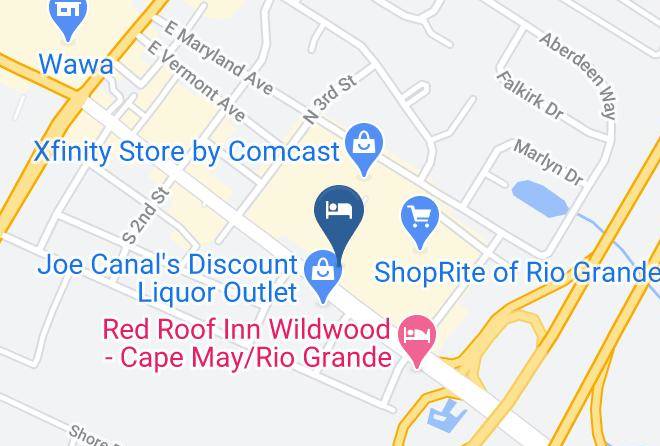Cape May - Flamingo Motel Rio Grande Wildwood Cape May Nj Maps