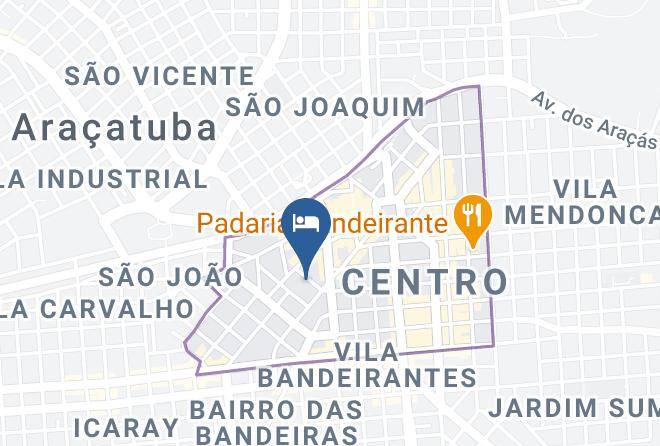 Aracatuba - Flat Hotel Nova York Maps