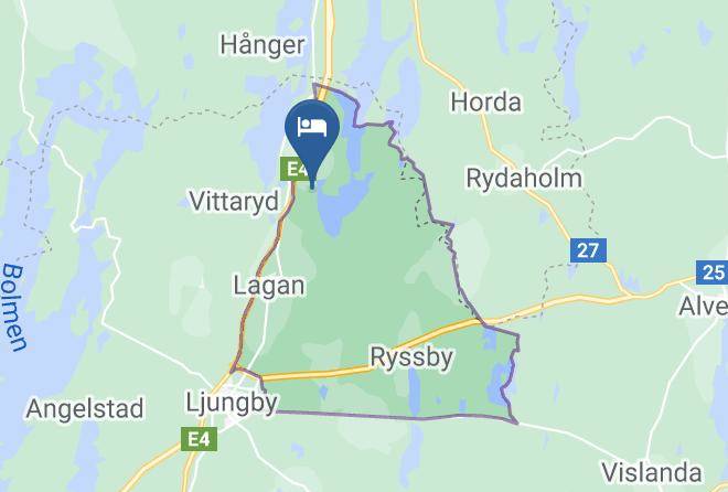 Ljungby - Flattinge Stuguthyrning Maps