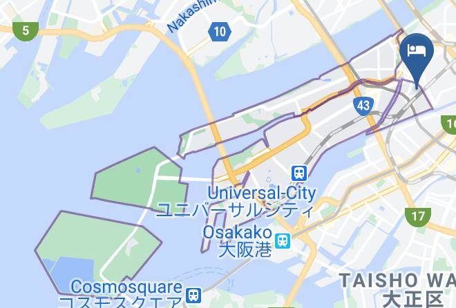 Osaka City Konohana Ward - Fleur Sagittaire Maps