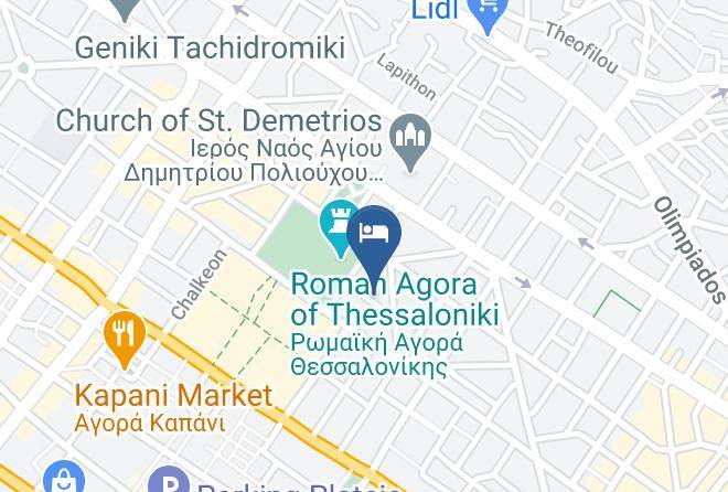 Salonica - Flh Ethnic Flat Agios Dimitrios Church Maps