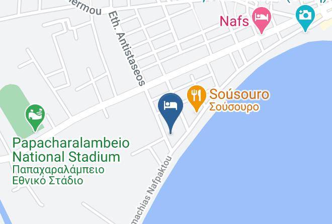 Flisvos Hotel Nafpaktos Map