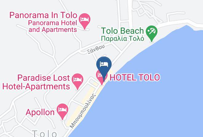 Argolis - Flisvos Hotel Tolo Maps