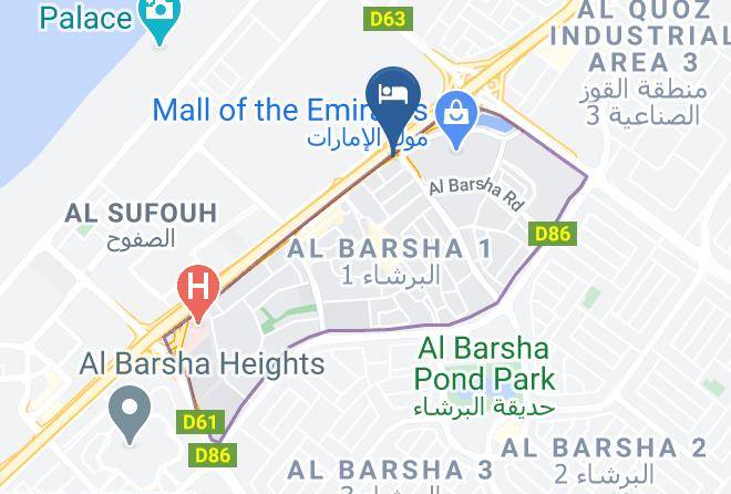 Dubai - Flora Al Barsha Hotel At The Mall Maps
