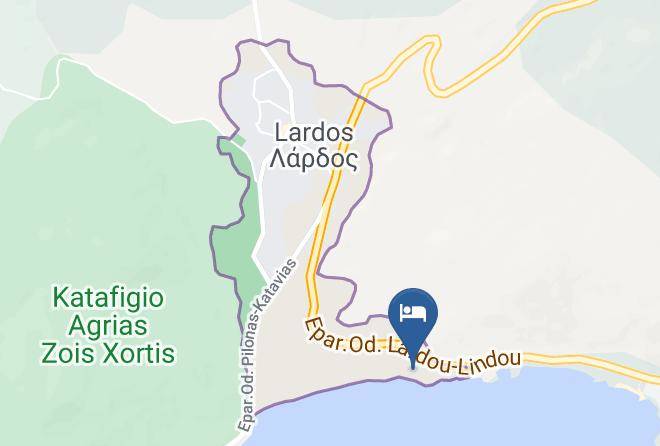 Dodecanese - Flora Beach Hotel Maps