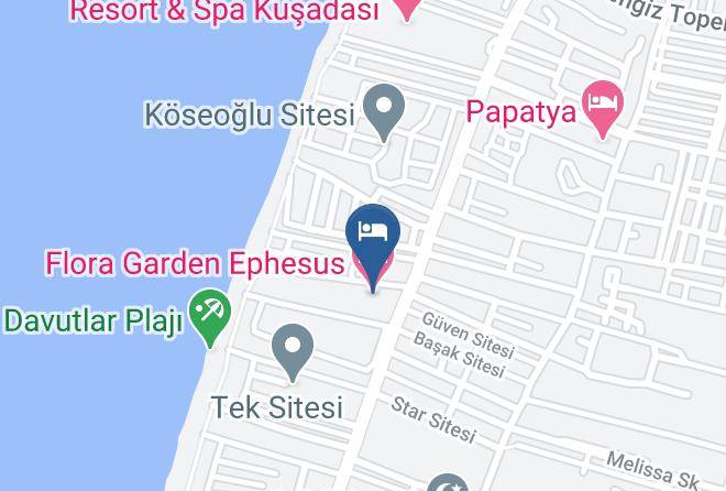 Flora Garden Ephesus Hotel Map