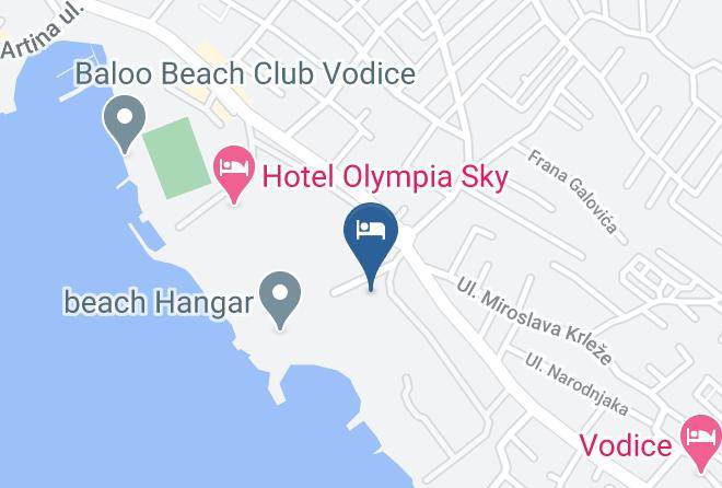 Flora Madera Vodice Map