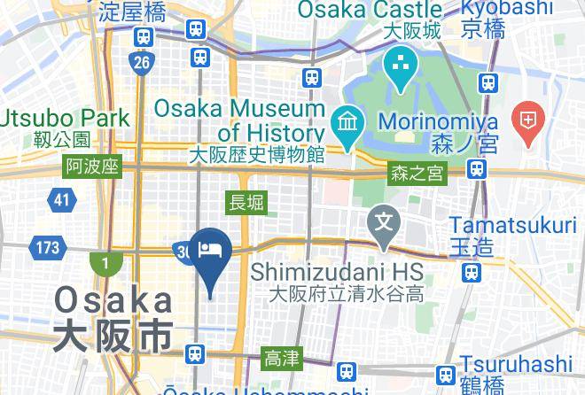 Osaka City Chuo Ward - Floral Hotel Shinsaibashi Maps