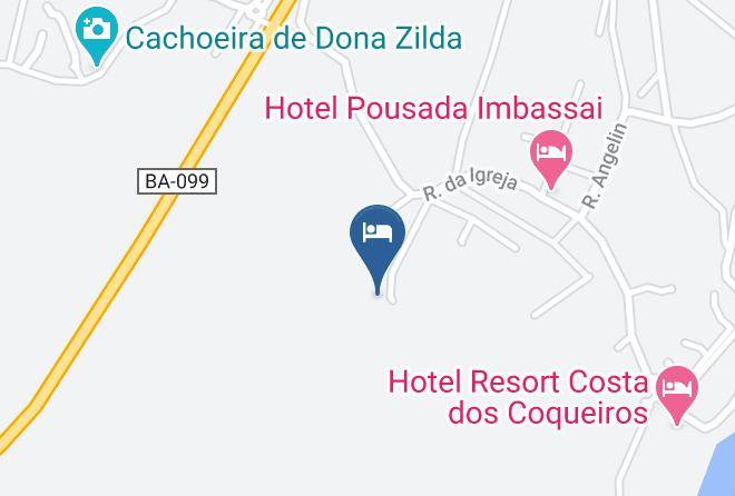 Mata De Sao Joao - Floresta Bungalows De Imbassai Maps