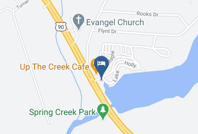 Florida Caverns Rv Resort At Merritt's Mill Pond Map