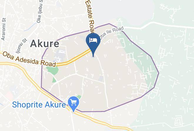Akure - Grand Capital Hotel Maps