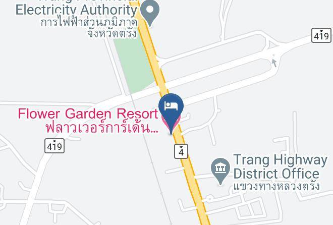 Amphoe Mueang Trang - Flower Garden Resort Maps