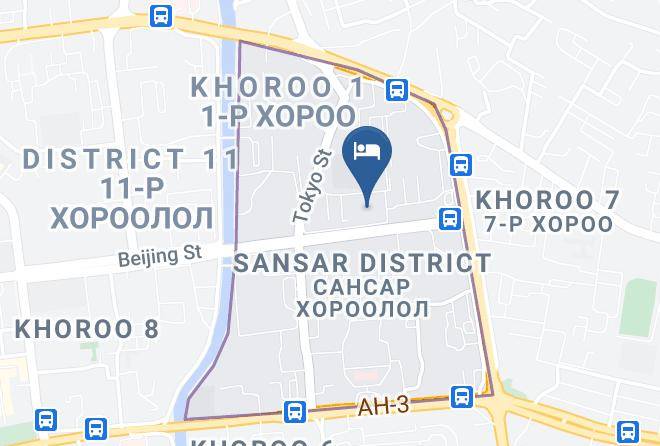 Ulaanbaatar - Flower Hotel Maps