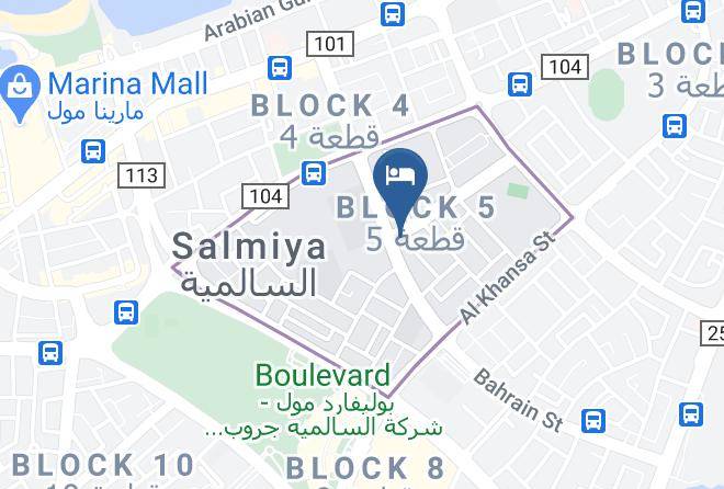 Al Salmiyah - Flowery Holiday Suites Maps