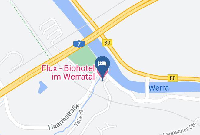 Flux Biohotel Im Werratal Carta Geografica - Lower Saxony - Gottingen