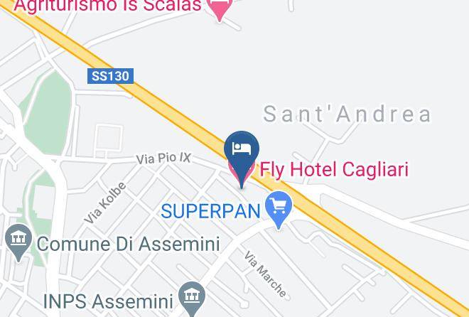 Cagliari - Fly Hotel Cagliari Spa Maps